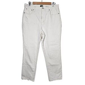 J.Crew Womens High-Rise Straight Jeans Premium Edition Re-Imagined White Size 31